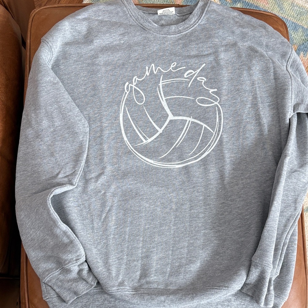 Gray women’s volleyball sweatshirt